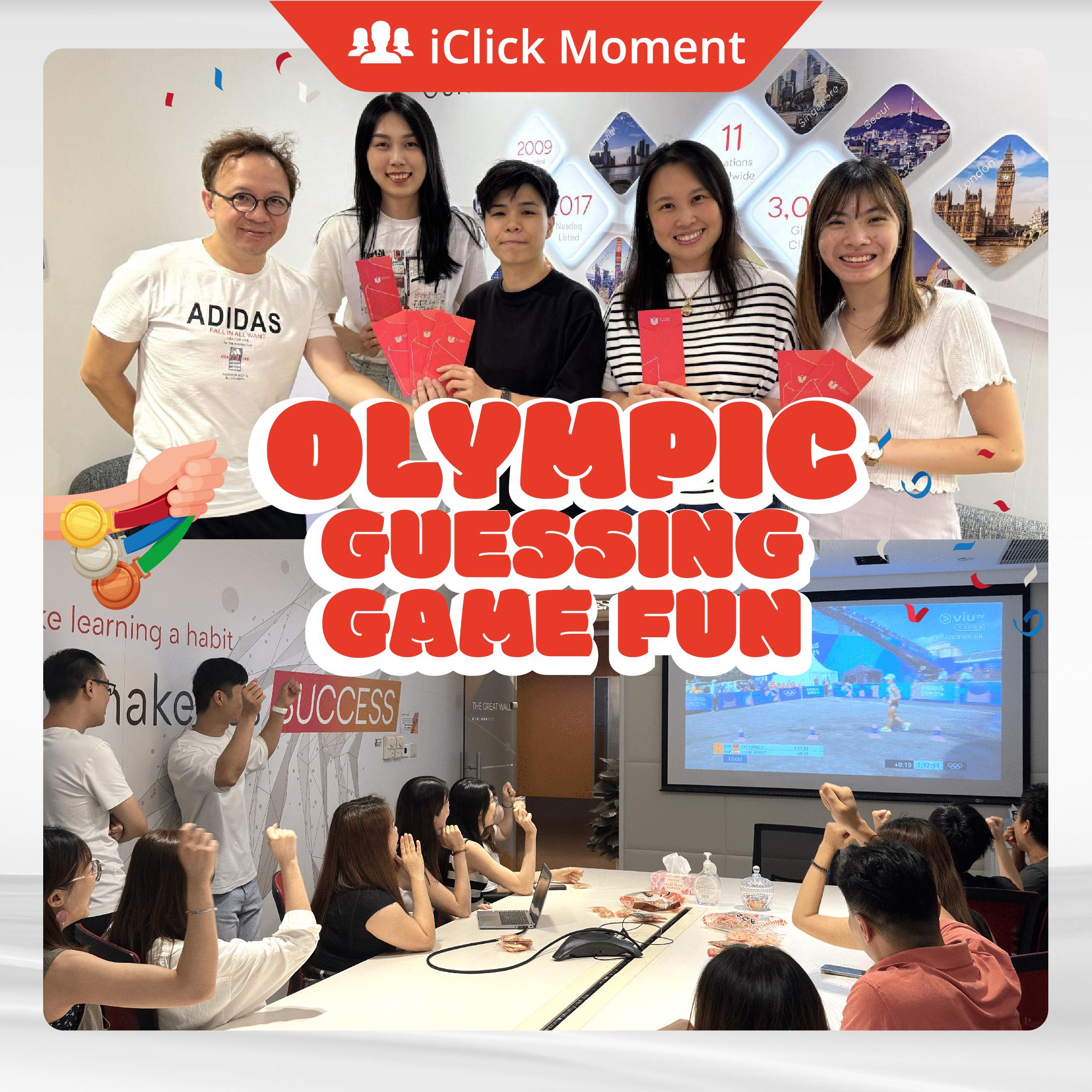 Olympic Guessing Game Fun at iClick’s HK Office